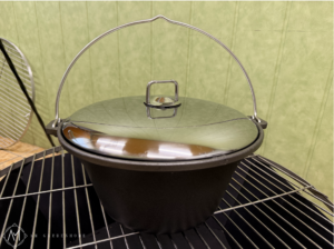 Kociołek ŻELIWNY węgierski 7,7 litra Wiszący Z pokrywą lub bez